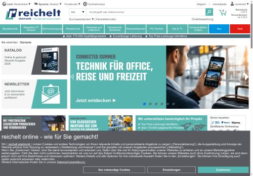 reichelt Website Screenshot