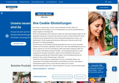 Sparda-Bank Website Screenshot
