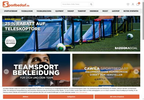 Sportbedarf.de Website Screenshot