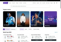 StubHub Website Screenshot