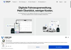 Vimcar Website Screenshot