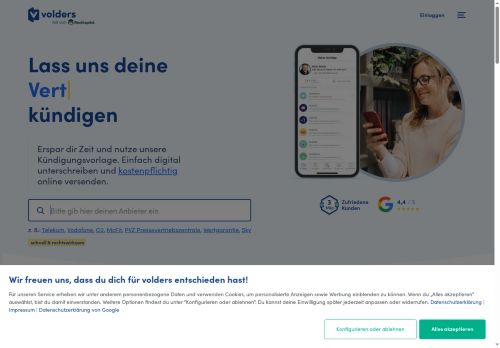 volders Website Screenshot
